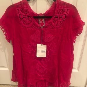 Johnny Was NWT Pink Blouse Size M